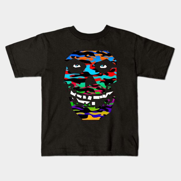 crimson ghost super camo Kids T-Shirt by BAJAJU